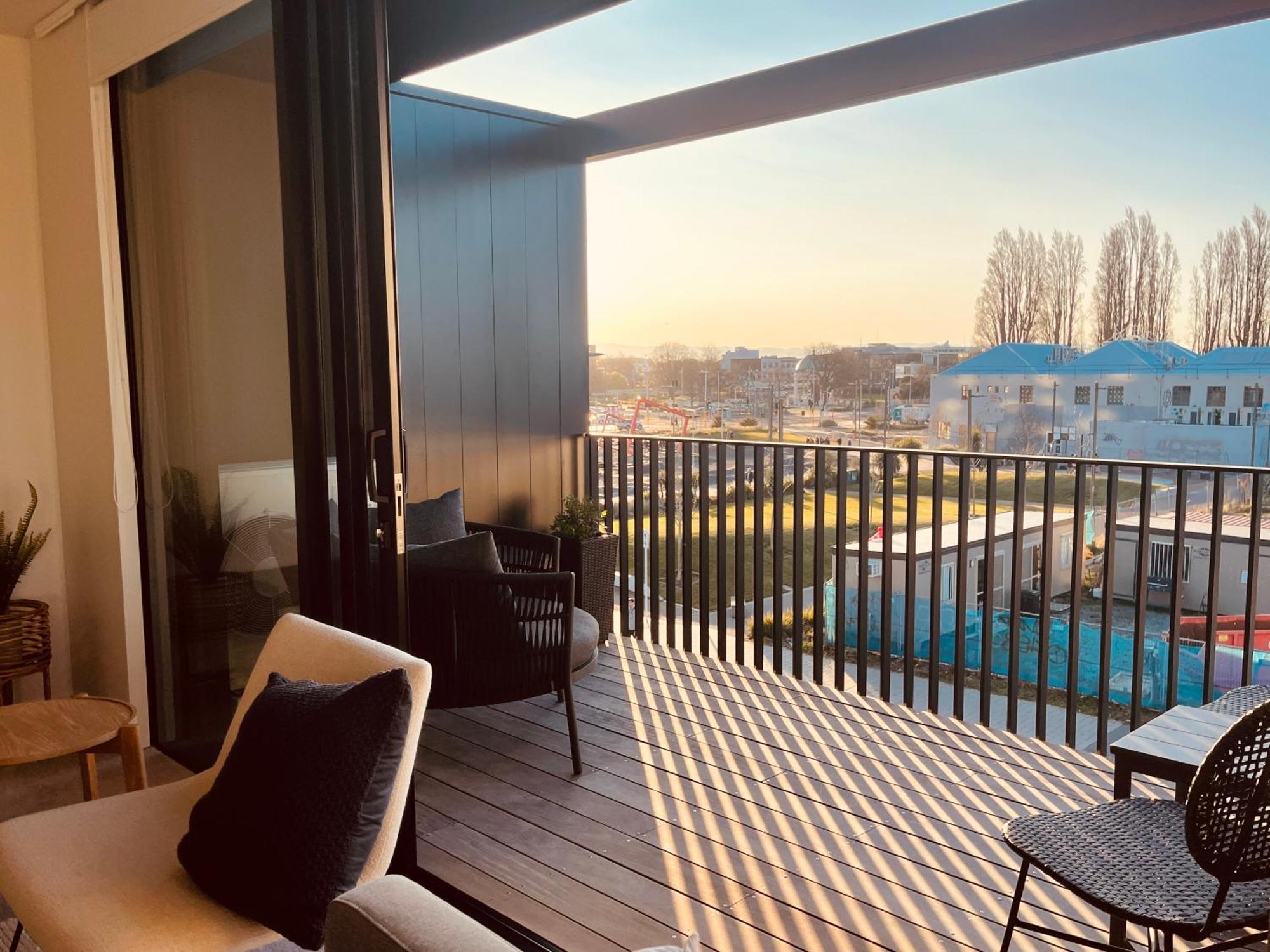 Top Floor Luxury City Central W Sunny Balcony Christchurch Extérieur photo